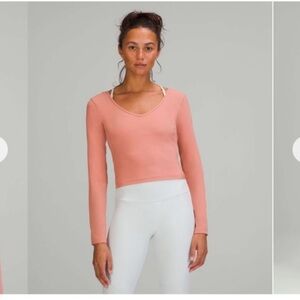 Lululemon Align long Sleeve Shirt Size 6 - in Pink Savannah